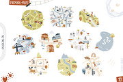 Map Creator Vector Bundle, an Animal Illustration by Brandianna (Thumbnail 8 of 16)