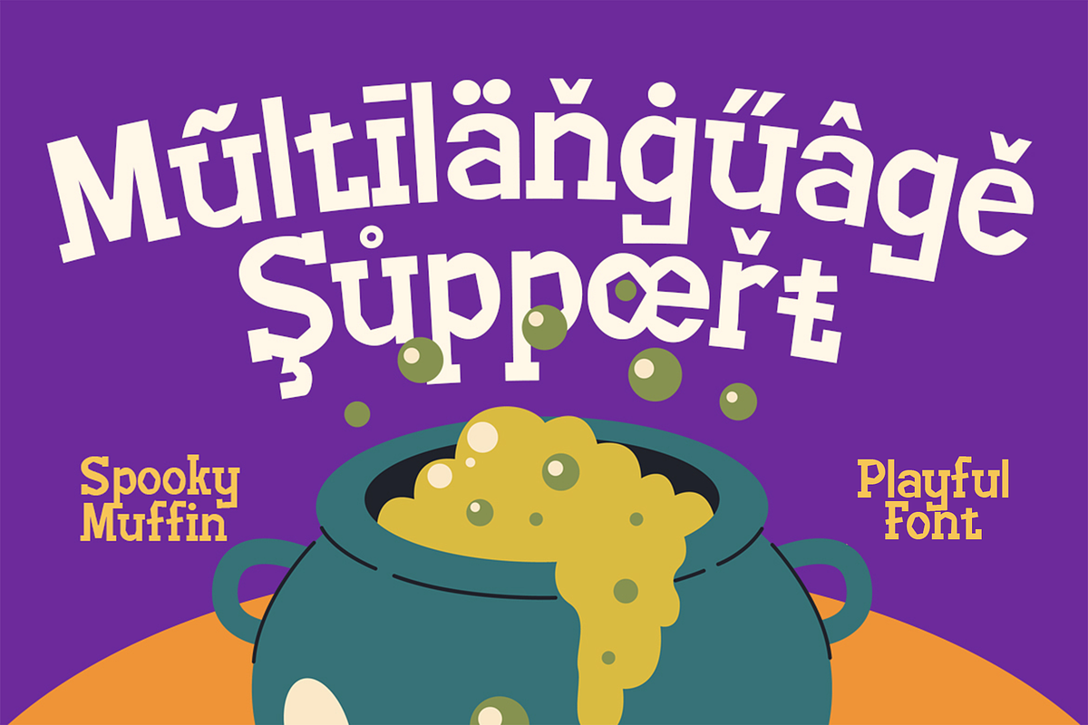 Spooky Muffin - Halloween Font, a Serif Font by Pekotype (Photo 5 of 12)