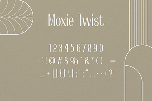 Moxie Twist - 1930s Typeface