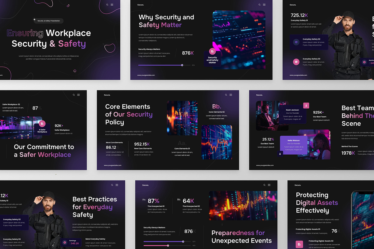 Security & Safety Google Slides, a Presentation Template by MtvtdArt (Photo 2 of 6)