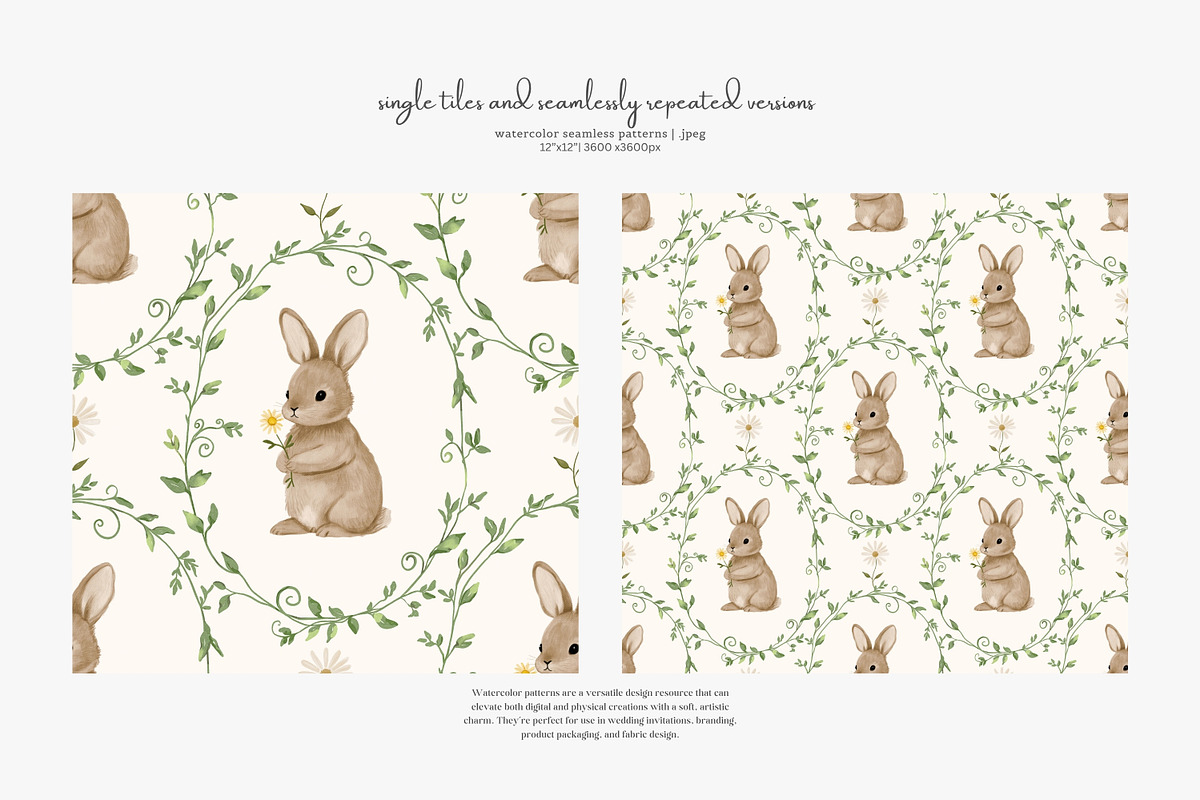 woodland charm seamless pattern set, a Pattern Graphic by Patishop Art (Photo 8 of 10)