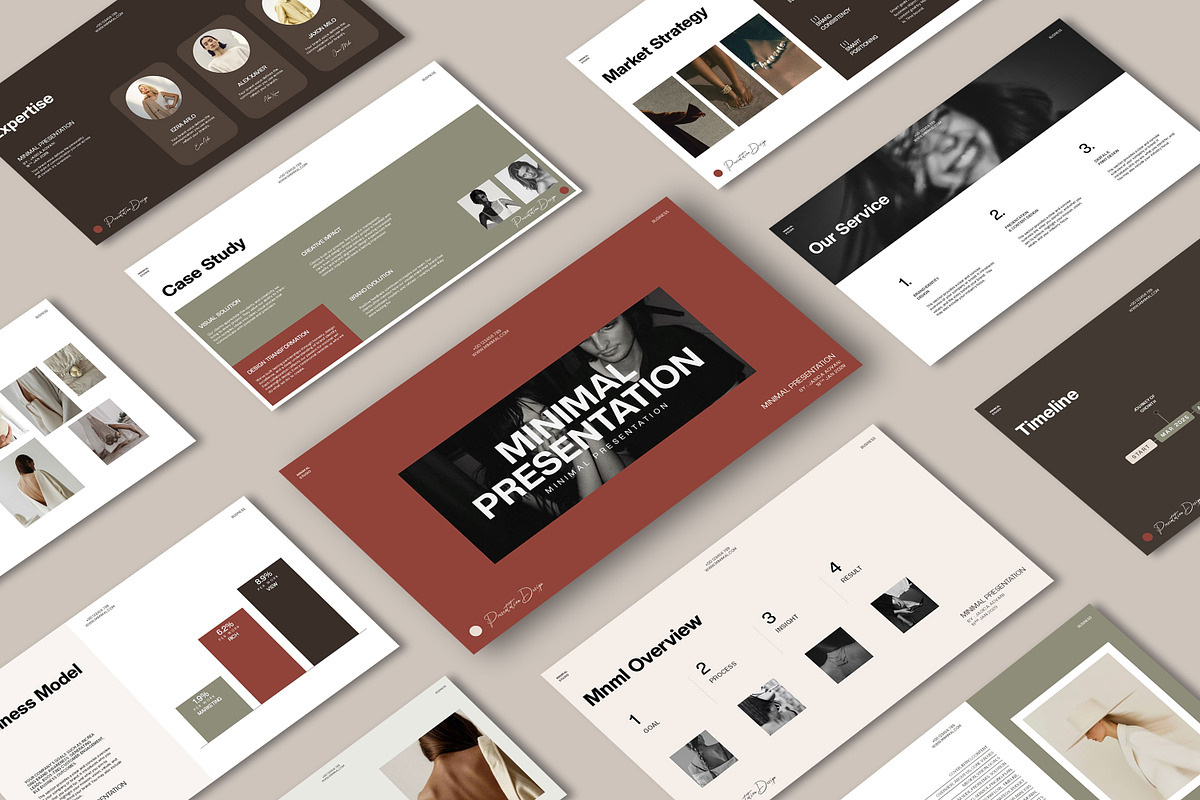 Minimal Presentation Template preview 7