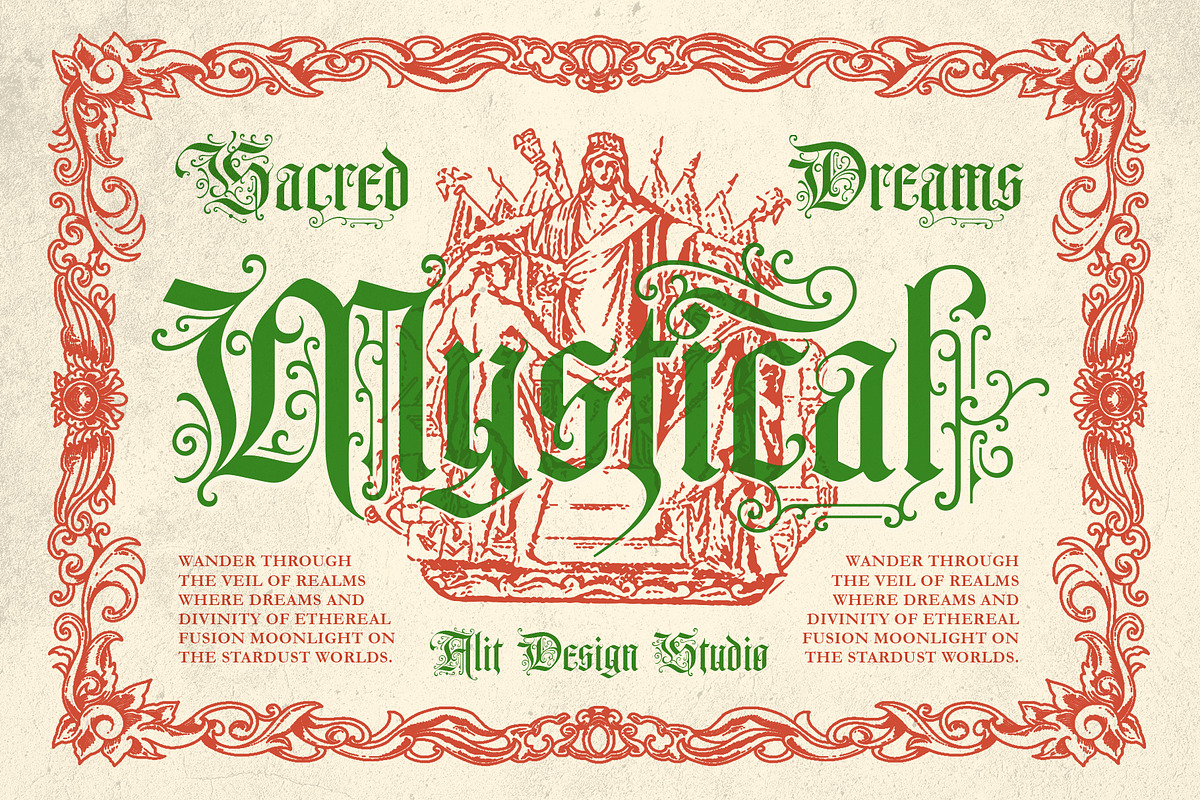 Signtelly Typeface, a Blackletter Font by alit design (Photo 8 of 20)