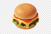 3D Illustration Cheeseburger PNG, a Food Illustration by Nurlan's shop (Thumbnail 2 of 3)