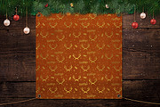 12 Christmas Red Gold Digital Papers, a Background Graphic by Orange Fox (Thumbnail 5 of 6)