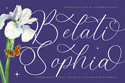 Belati Sophia Modern Beauty Script, a Script Font by Letterena Studios Script (Thumbnail 1 of 15)