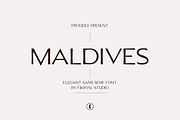 Maldives – Elegant Sans Serif, a Sans Serif Font by Fikryal Studio (Thumbnail 1 of 8)
