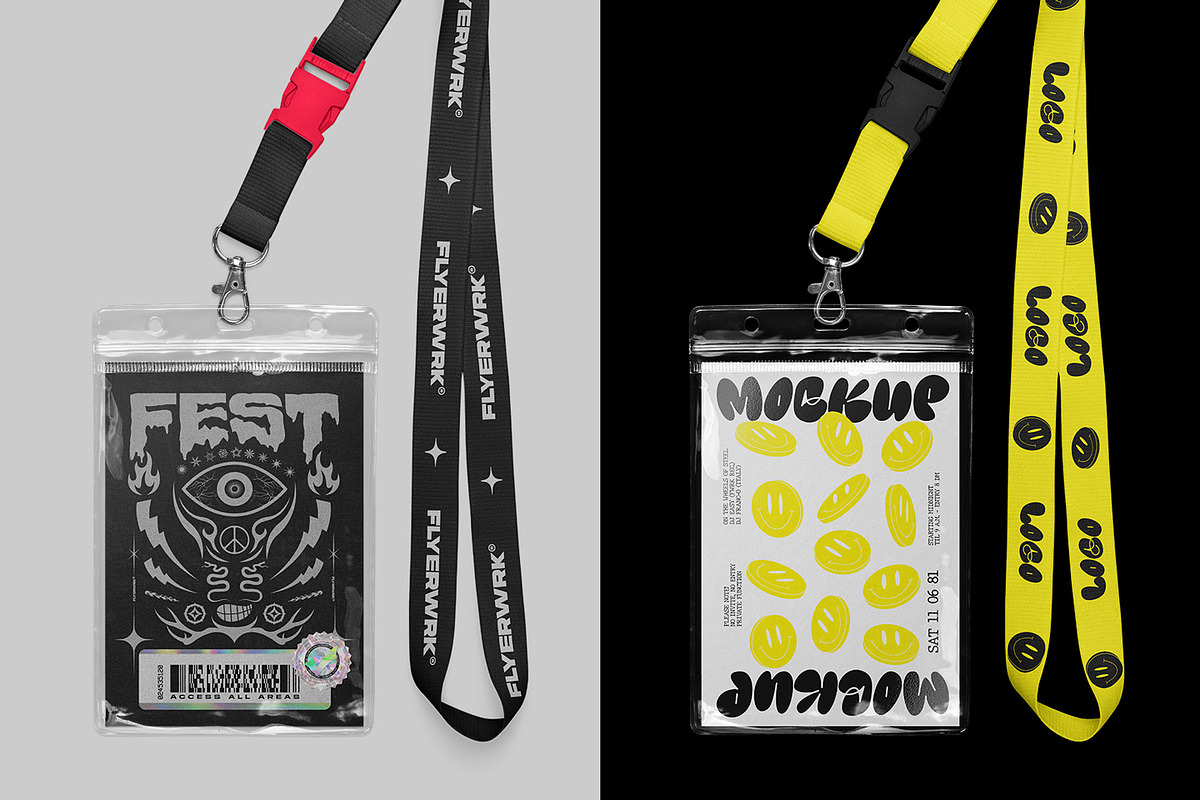 Authentic Lanyard & ID Badge Mockup, a Mockup by FLYERWRK (Photo 7 of 8)