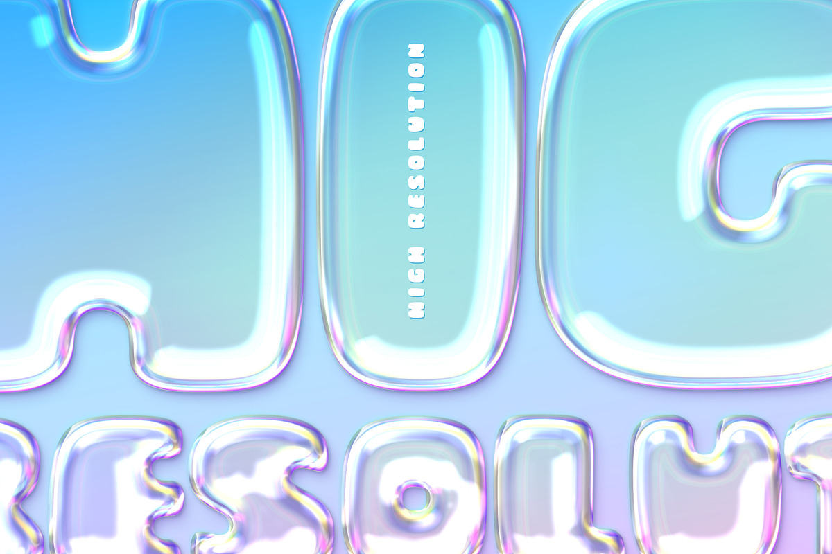 Soap Bubble Text Effects, a Design Template by Avelina Studio (Photo 3 of 3)