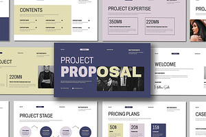 Professional Project Proposal, a Presentation Template by Mighty-Slide