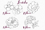 4 Flower Stamps - Procreate Brushes, a Brush Add-On by Kseniya Kaftaylova (Thumbnail 2 of 5)