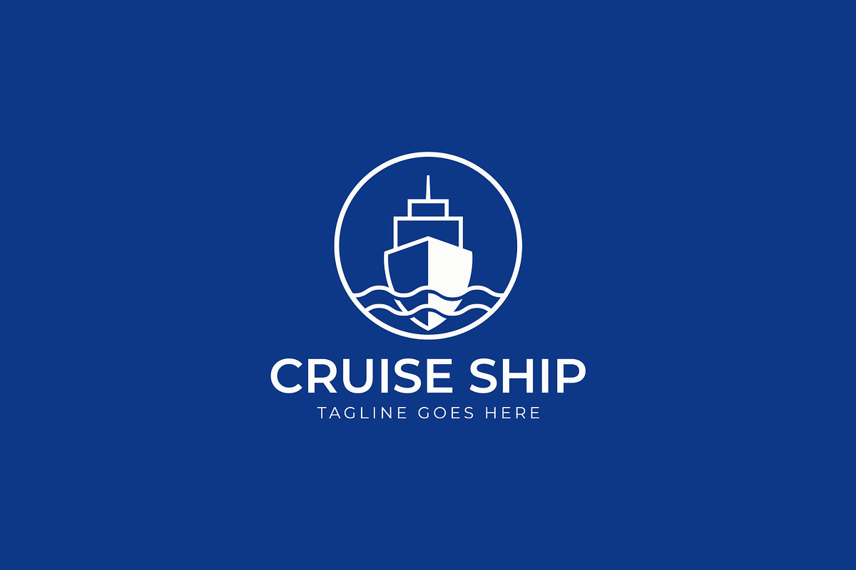 Elegant and Modern Cruise Ship Logo, a Branding & Logo Template by Signatoro (Photo 2 of 2)