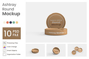 Round Ashtray Mockup 10 PSD, a Cups & Container Mockup by Akrinity Digital (Thumbnail 1 of 6)