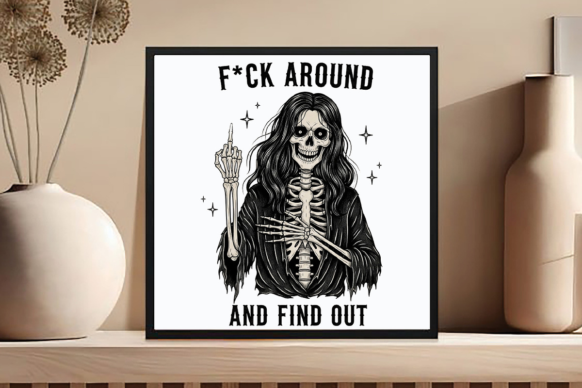 Funny Halloween Sassy Skeleton PNG, an Illustration by DreamCafeArt (Photo 6 of 7)