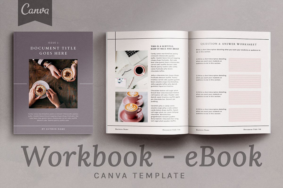 Course Creator Workbook eBook Canva, a Magazine Template by Studio Sugoi (Photo 1 of 10)