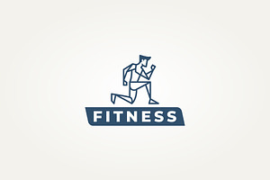 fitness and body building icon logo, a Branding & Logo Template by Blazybone