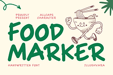 Food Marker - Handwritten Food Font