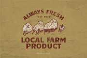 Hand Drawn Farmer Illustrations, an Animal Illustration by Wortfice (Thumbnail 4 of 6)