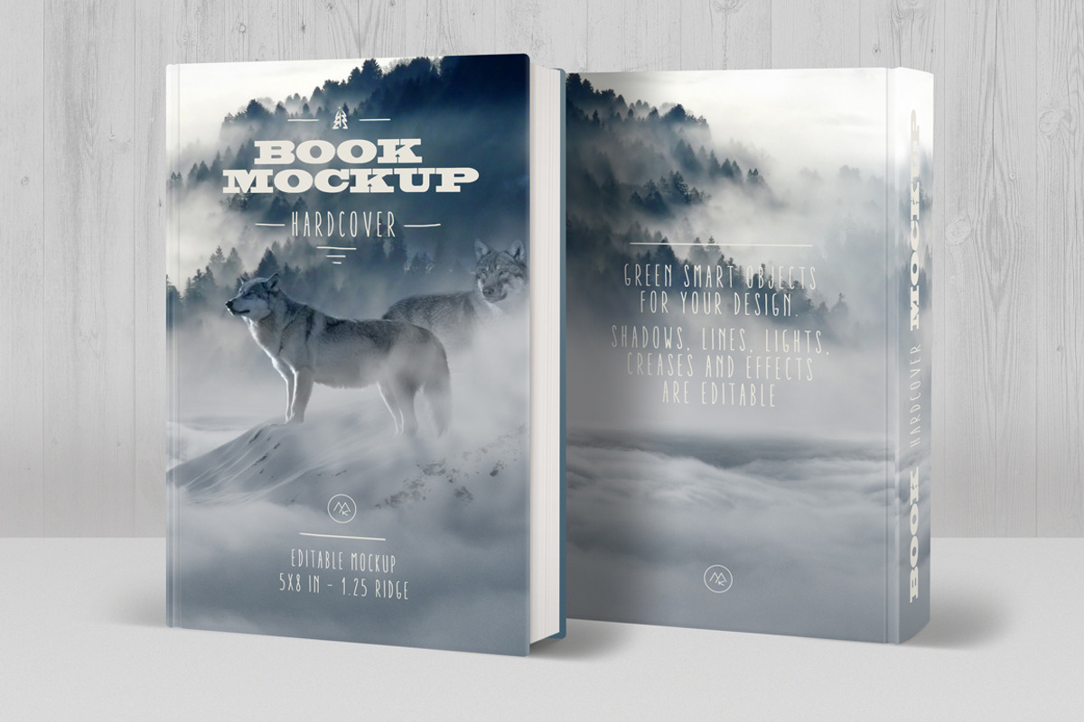 Book Mockup Hardcover, a Print Template by ArtefShop (Photo 1 of 8)
