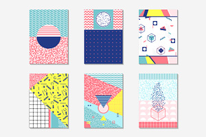 Geometric 80's Style Patterns