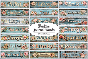 Positive Word Junk Journal Bundle