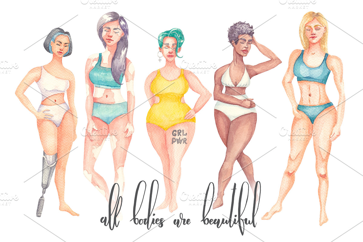 All bodies are beautiful, a Person Illustration by Tabiti (Photo 1 of 16)