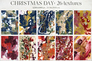 Christmas day flowers backgrounds, a Seasonal Illustration by Yuliya Derbisheva (Thumbnail 9 of 20)