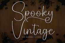 Spooky Vintage | Script Font