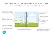 Ring Bound Planner Mockup for Canva, a Books & Magazine Mockup by Mockup Scene (Thumbnail 2 of 22)