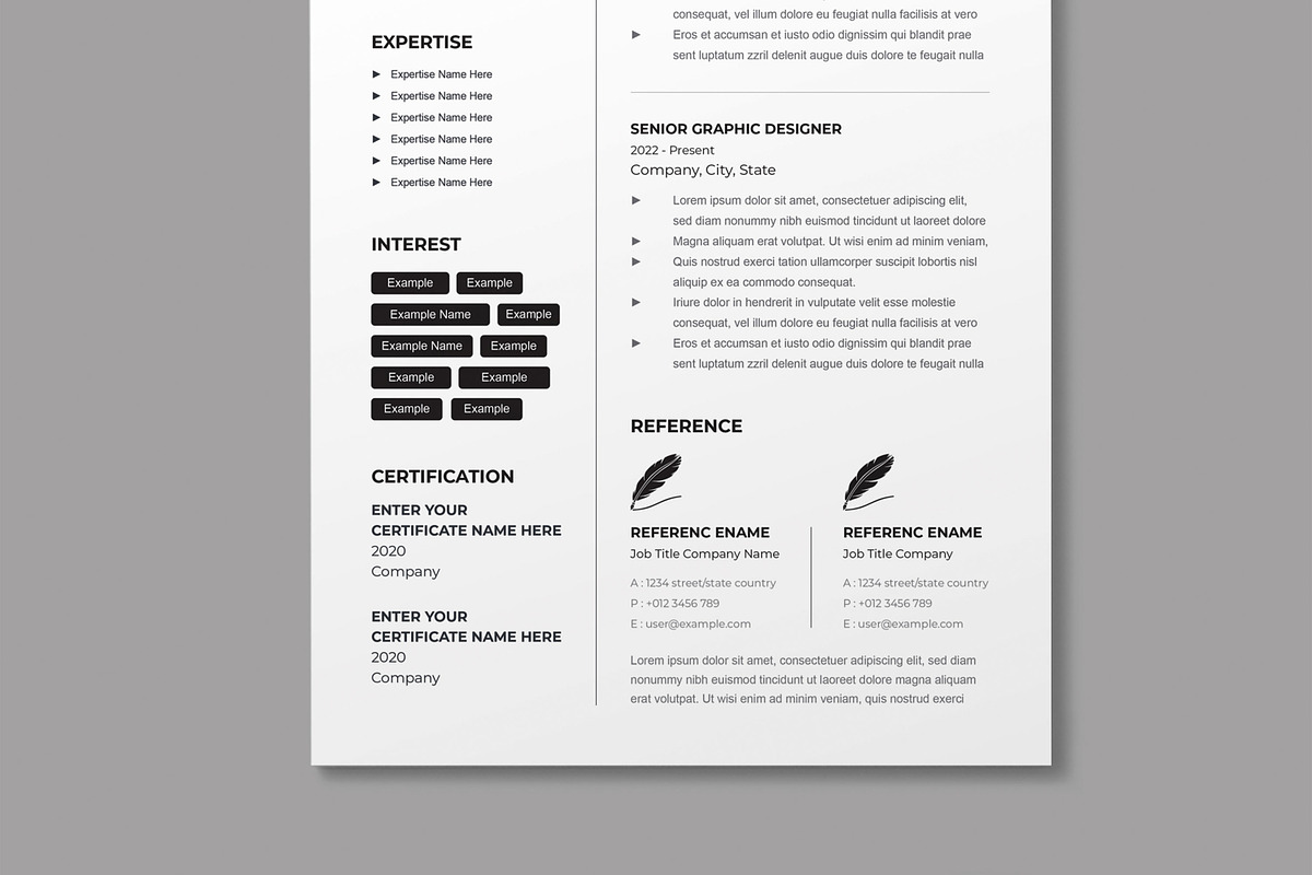 Resume Template, a Resume Template by MightyDesign (Photo 5 of 10)