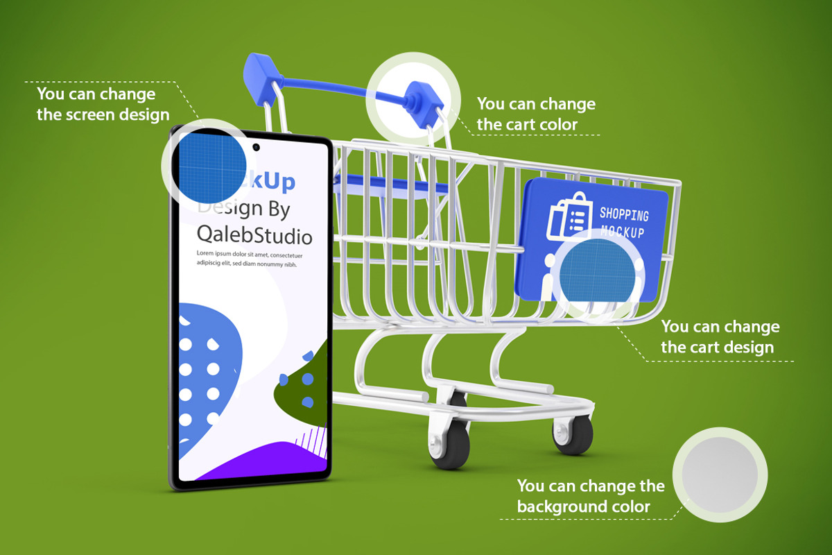 Pixel 6 Shopping Mockup, an Android Mockup by Qaleb Studio (Photo 2 of 13)