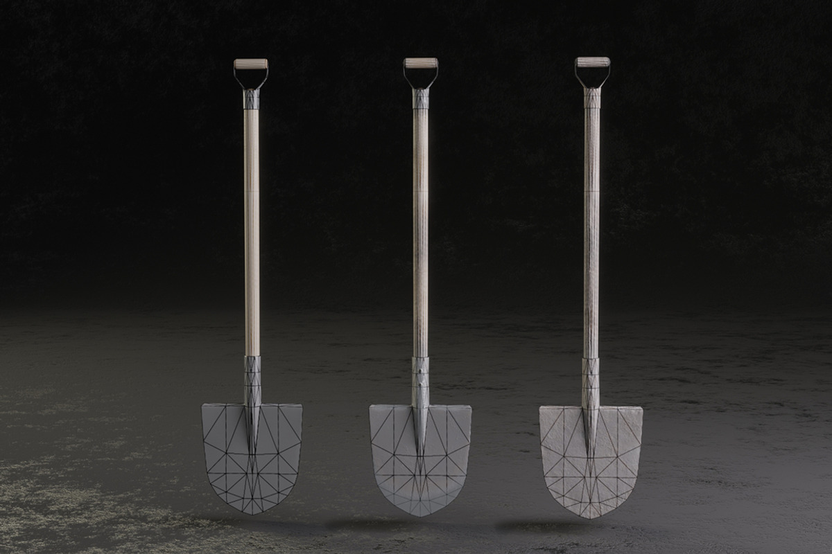 Shovel Set, an Object 3D Model by mockupzz (Photo 5 of 9)