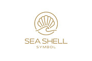 Elegant Seashell Wave Sunset Logo, a Branding & Logo Template by Buqancreative (Thumbnail 1 of 4)