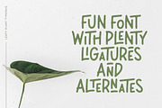 Leafy Plant Fun Typeface, a Sans Serif Font by Wandery Supply (Thumbnail 3 of 9)
