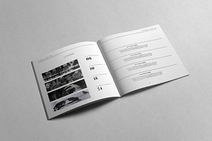 Minimal Square Magazine Template II