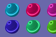3d Geometric Vector Shape Bundle Set, an Object Graphic by NJ Himel (Thumbnail 6 of 15)