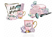 Spa Relax Pamper Clip art, Makeup, an Illustration by Collart Studio (Thumbnail 5 of 9)