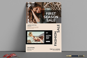 Fashion Style Flyer Layout, a Flyer Template by MightyDesign