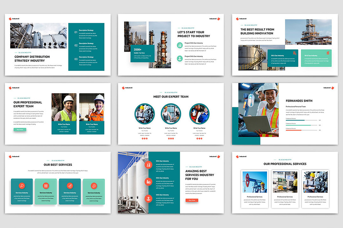 Industroil Presentation Template, a Presentation Template by TypeMakers (Photo 5 of 5)