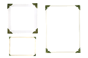 3 PNG Vintage Photo Corners & Frames, an Object Graphic by THP Creative