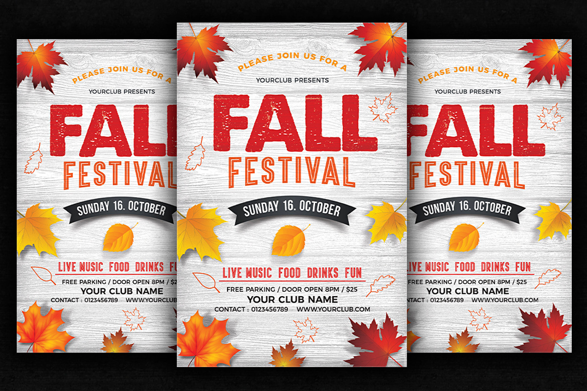 Fall Festival Flyer, a Flyer Template by DesignWorkz (Photo 1 of 2)