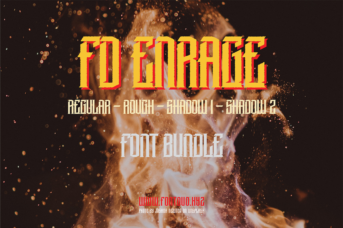 Enrage Gothic Font Bundle, a Blackletter Font by FontDuo (Photo 1 of 6)