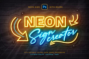 Neon Sign Board, an Action Add-On by Andrew Skoch Design (Thumbnail 1 of 8)