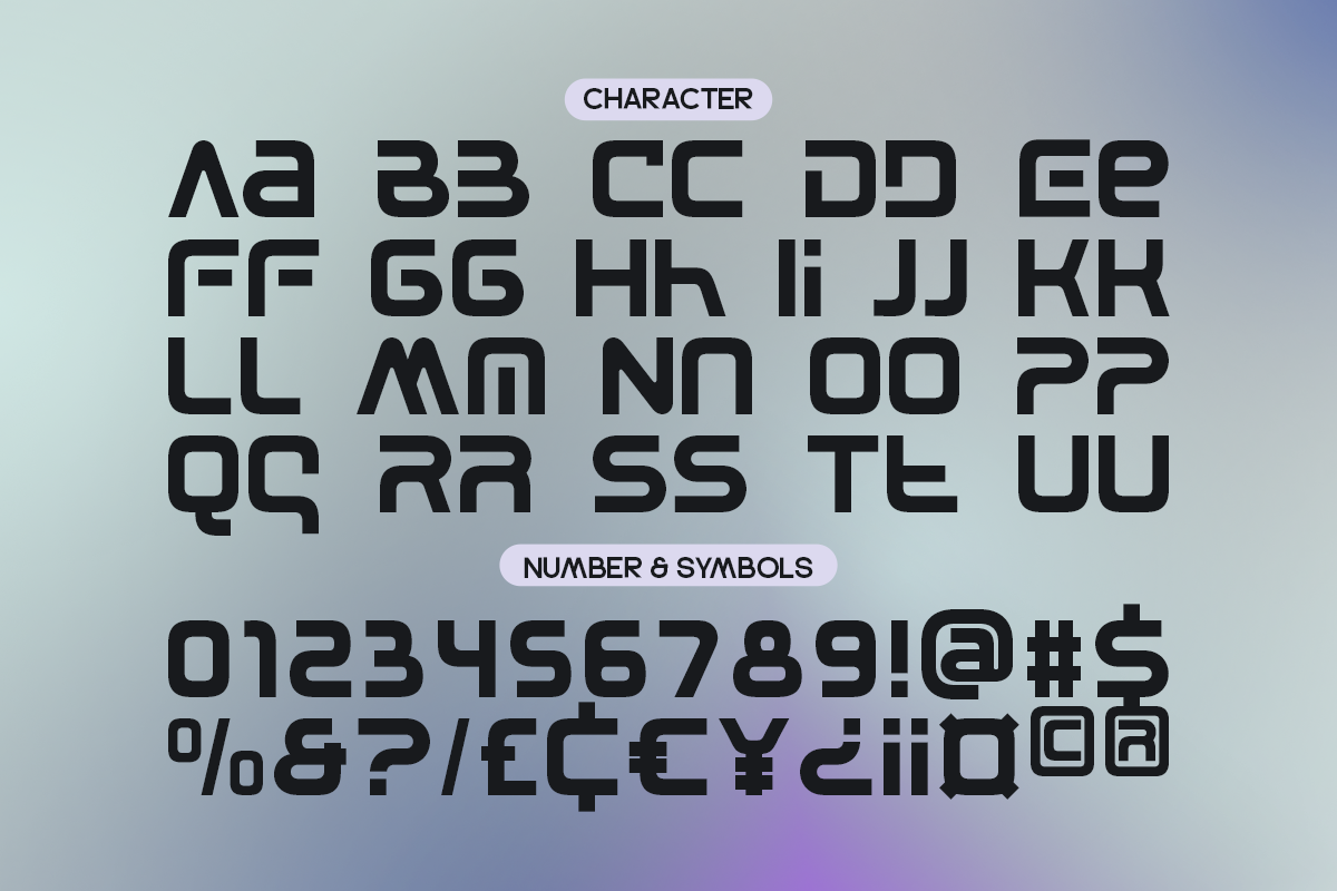 Corpta - Futuristic Tech Modern, a Sans Serif Font by Pandeka Studio (Photo 8 of 9)