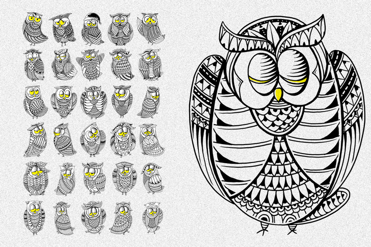 30 Sleepy Owls, a Graphic by GODZILLARGE (Photo 4 of 5)