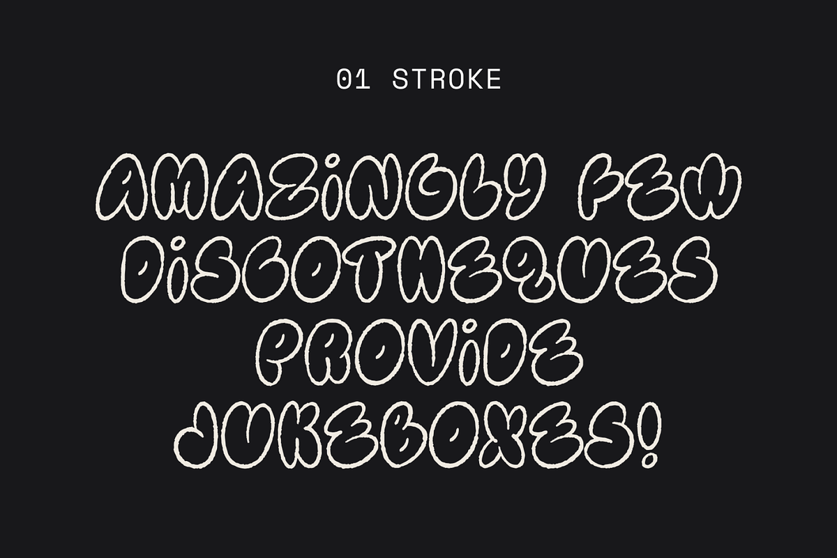 NOPPO — hand-drawn bubbly typeface, a Handwritten Font by Studio Noppo (Photo 3 of 9)