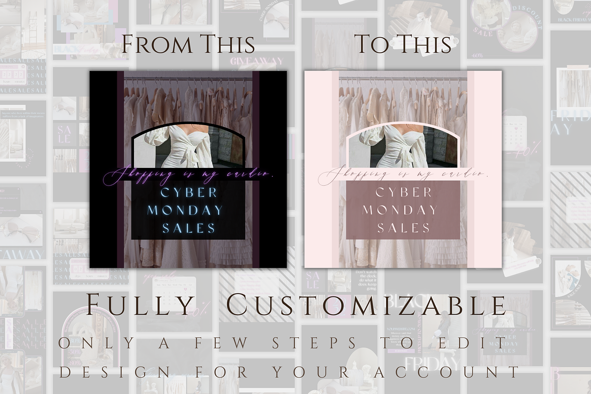 Black Friday, Cyber Monday Neon Pack, a Templates & Theme by BRANDcontent (Photo 6 of 7)
