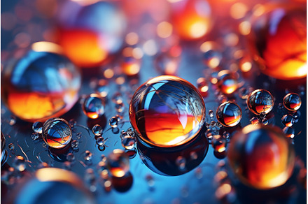 Floating Macro water bubbles, a Nature Photo by Ylivdesign
