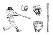 Baseball engraved odjects & emblems, an Education Illustration by Akimo Mia (Thumbnail 5 of 8)