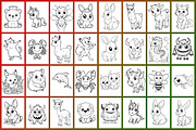 Cute Animals Coloring Page, a Graphic by Forhadx5 (Thumbnail 3 of 12)